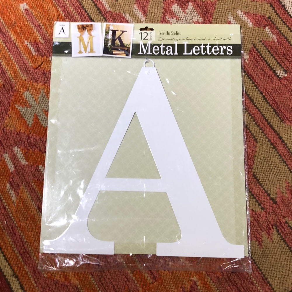 12 inch Metal Letter “A”
